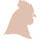 Icon of chicken head